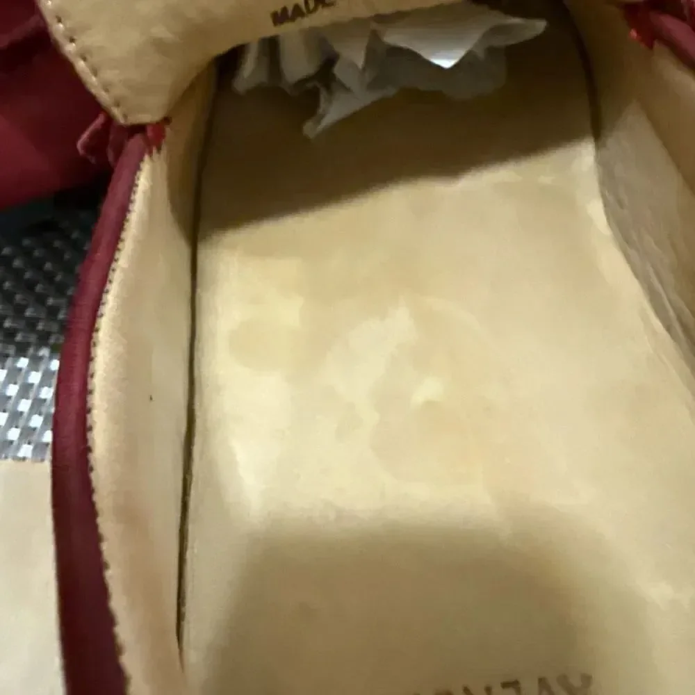 Saks Fifth Avenue Burgundy Suede Driving Loafers Men’s Shoes Slip On Size 12M